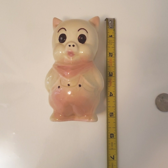 Vintage Porky Pig ceramic Bank EUC - Picture 8 of 8